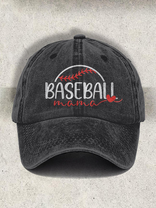 Vintage Baseball Imitation Embroidery Print Baseball Cap